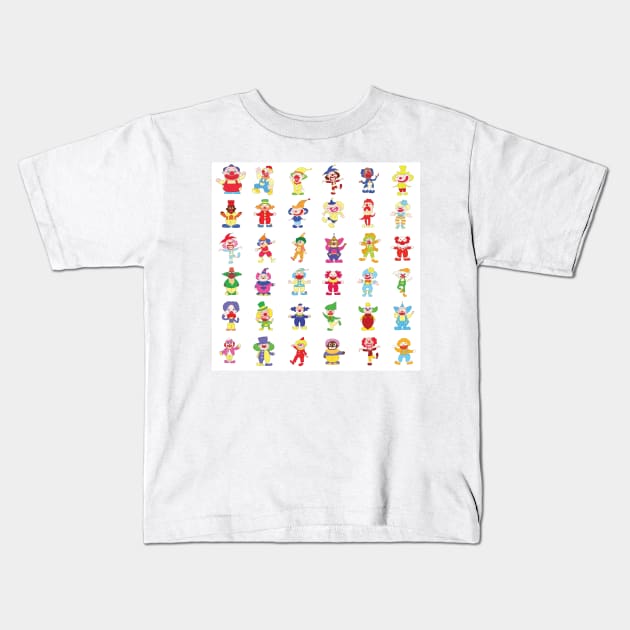 Fun Clowns Kids T-Shirt by James P. Manning